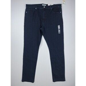 And Now This Men's Straight Leg Jeans 38x32 Dark Wash Denim Blue Stretch NWT